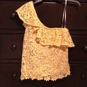 Yellow Lace Top